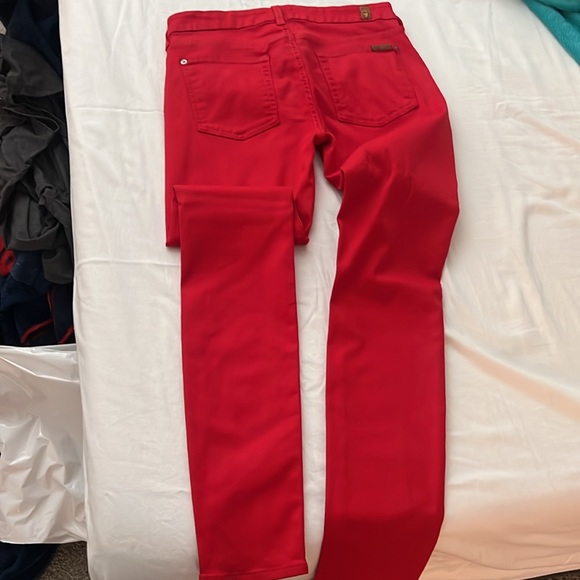 Red coated skinny jeans - Picture 6 of 6